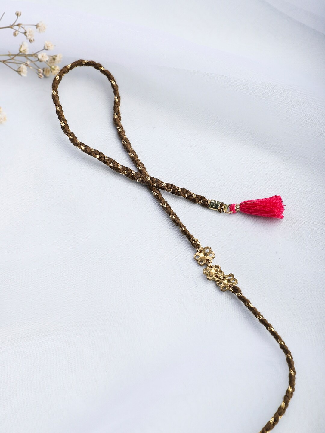 

Fabindia Gold-Toned Floral Rakhi