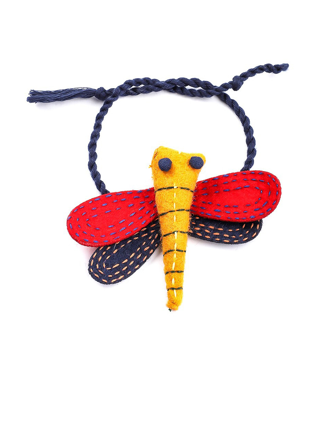

Fabindia Dragon-Fly Shaped Rakhi, Red