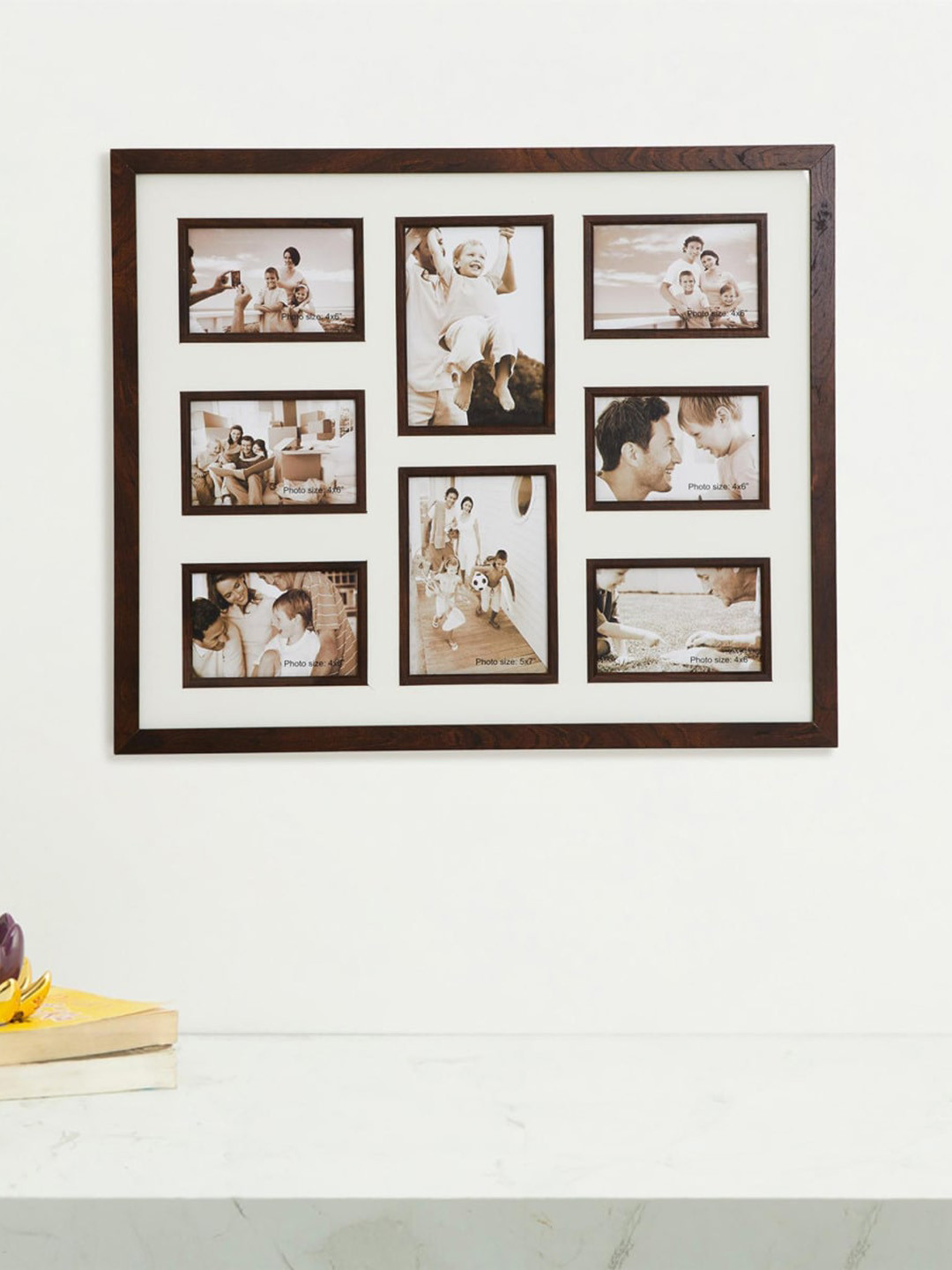 

Home Centre Brown Solid Wall Photo Frame