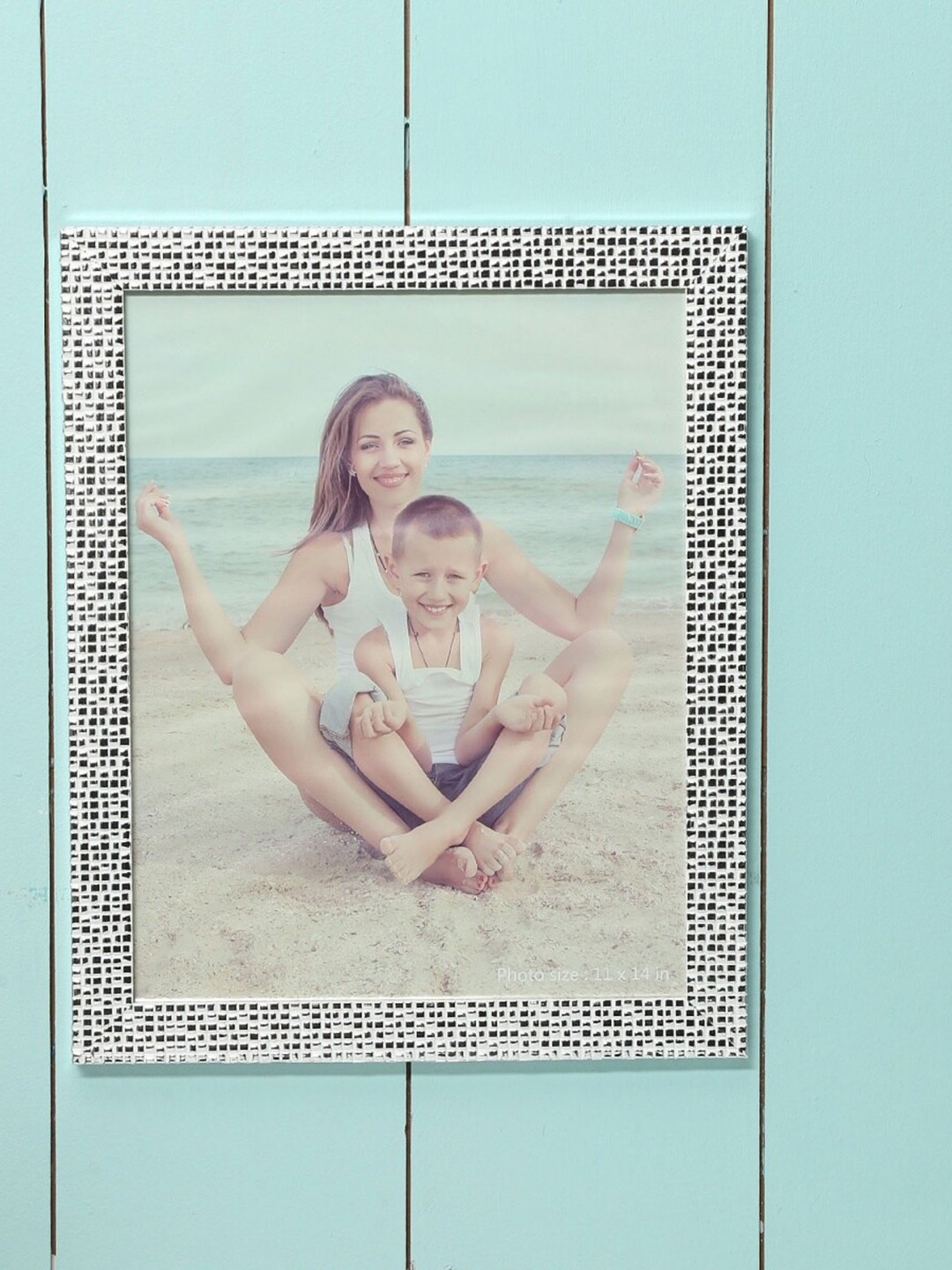 

Home Centre Silver Photomontage Mosaic Single Opening Photo Frame