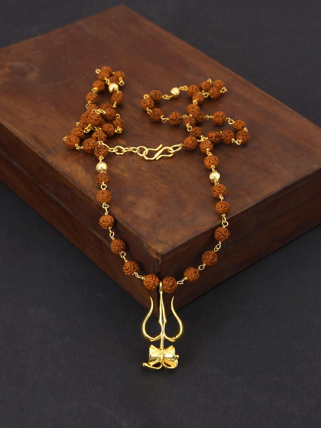 

Tistabene Gold -Plated Shivay Trishul Pendant