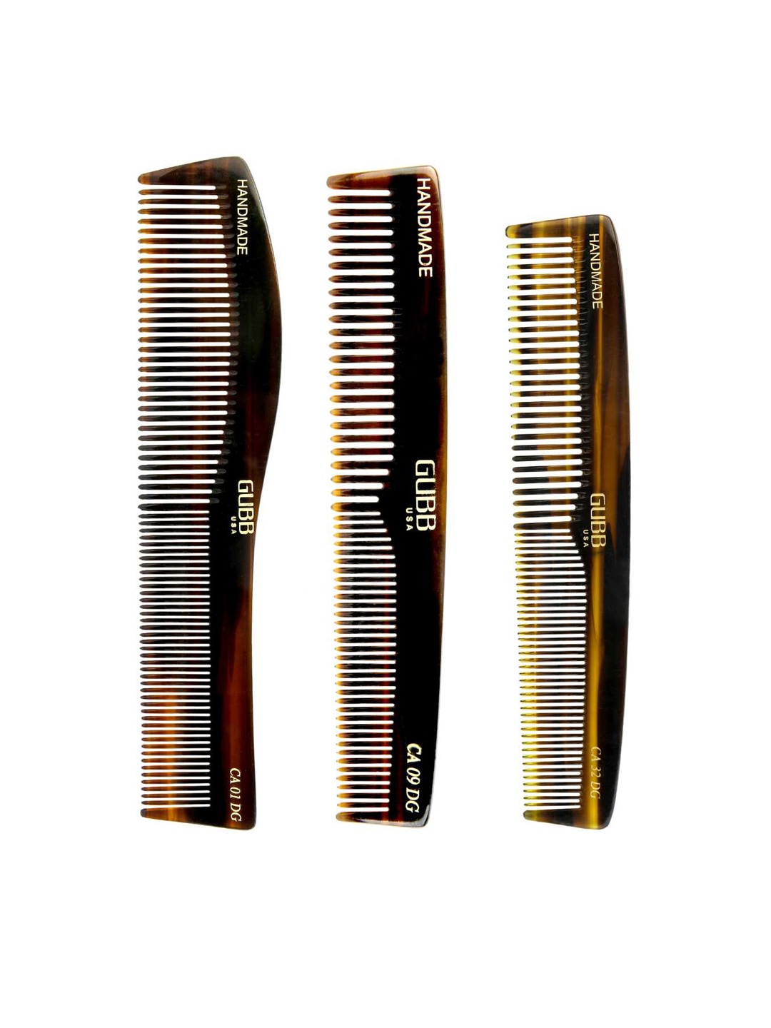 

GUBB Unisex Brown Pack of 2 Handcrafted Dressing Soft Bristle Hair Comb