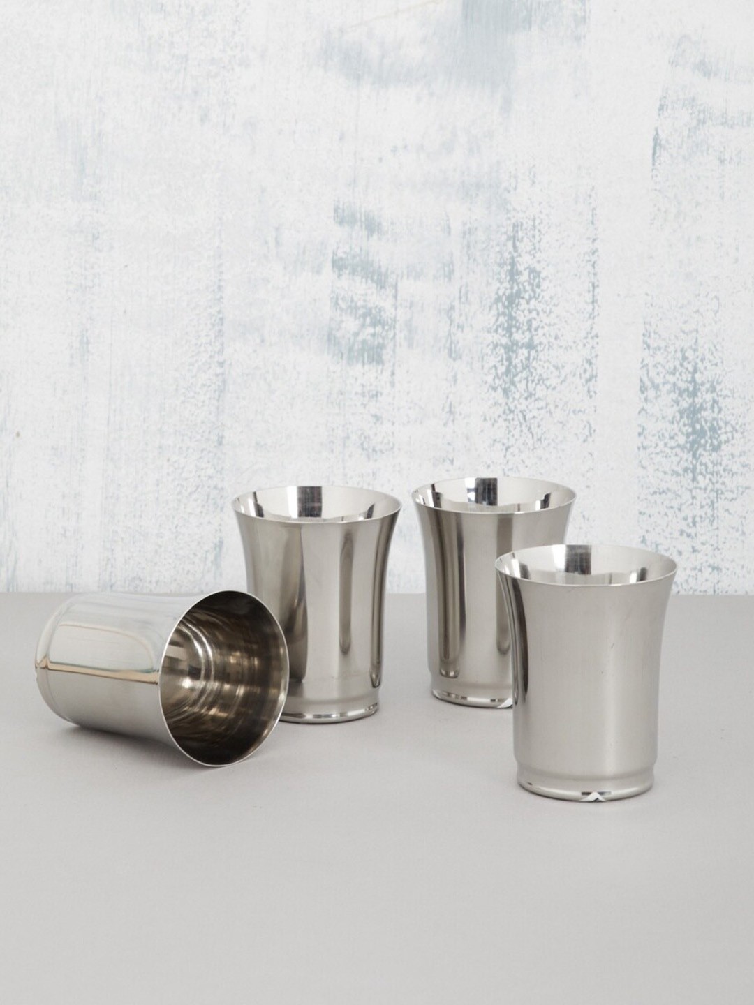 

Home Centre Silver-Toned Set of 4 Blaze Stainless Steel Tumblers