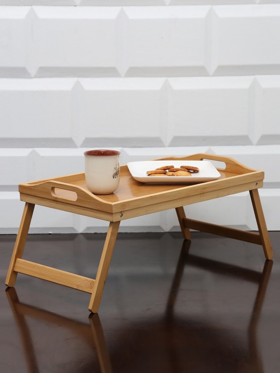 

Home Centre Brown Beautiful Home Foldable Bamboo Breakfast Tray