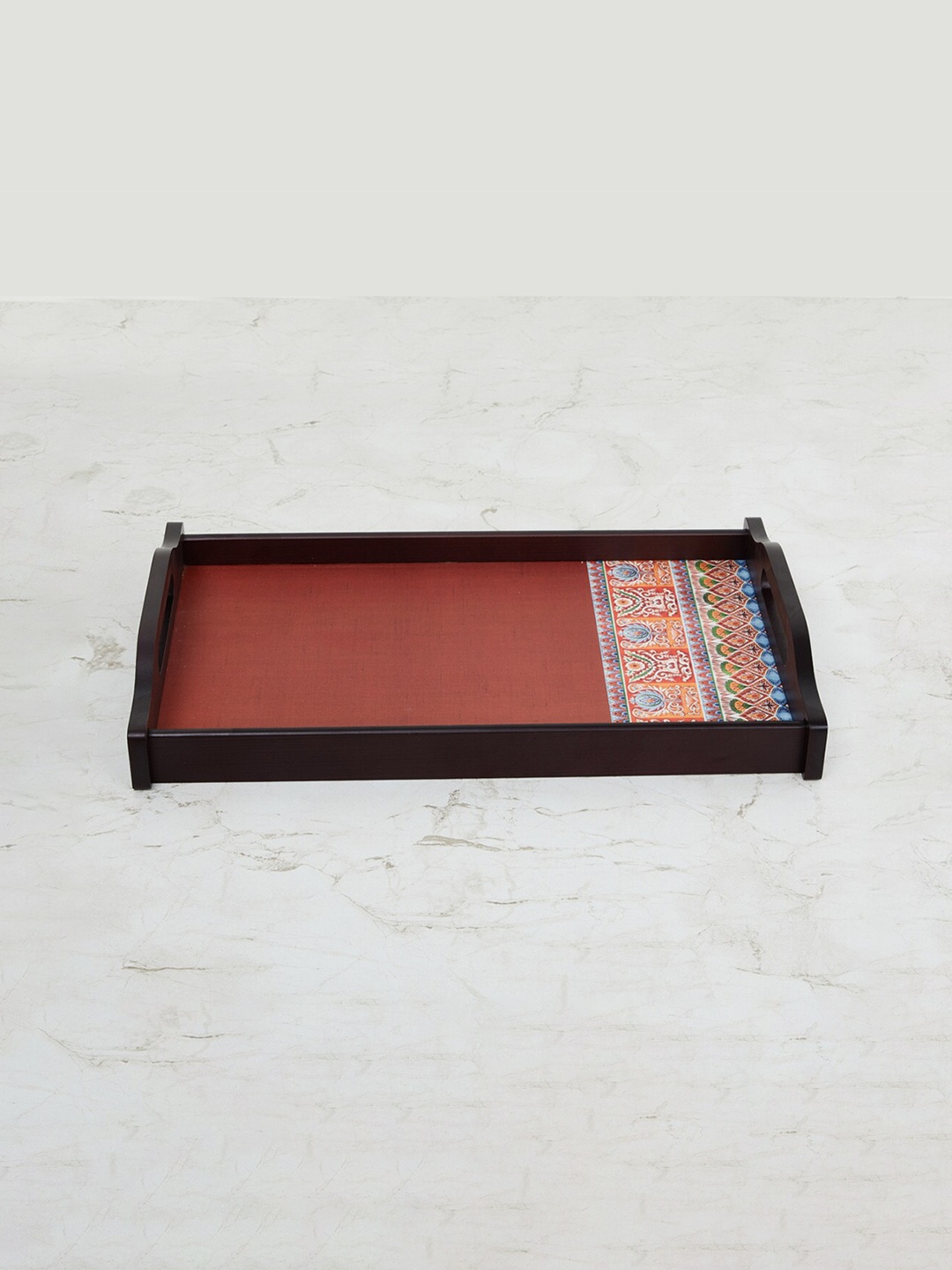 

Home Centre Black & Maroon Maris Helina Printed Serving Tray