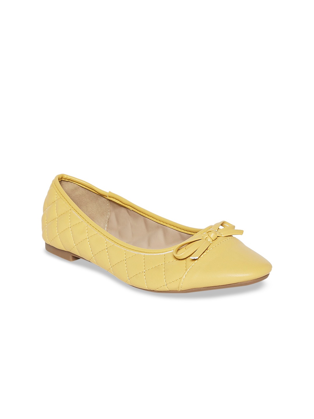 

Forever Glam by Pantaloons Women Yellow Ballerina With Bow Flats