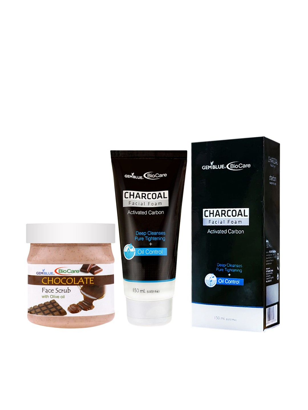 

GEMBLUE BioCare Chocolate Scrub & Charcoal Face Wash 650ml, Multi