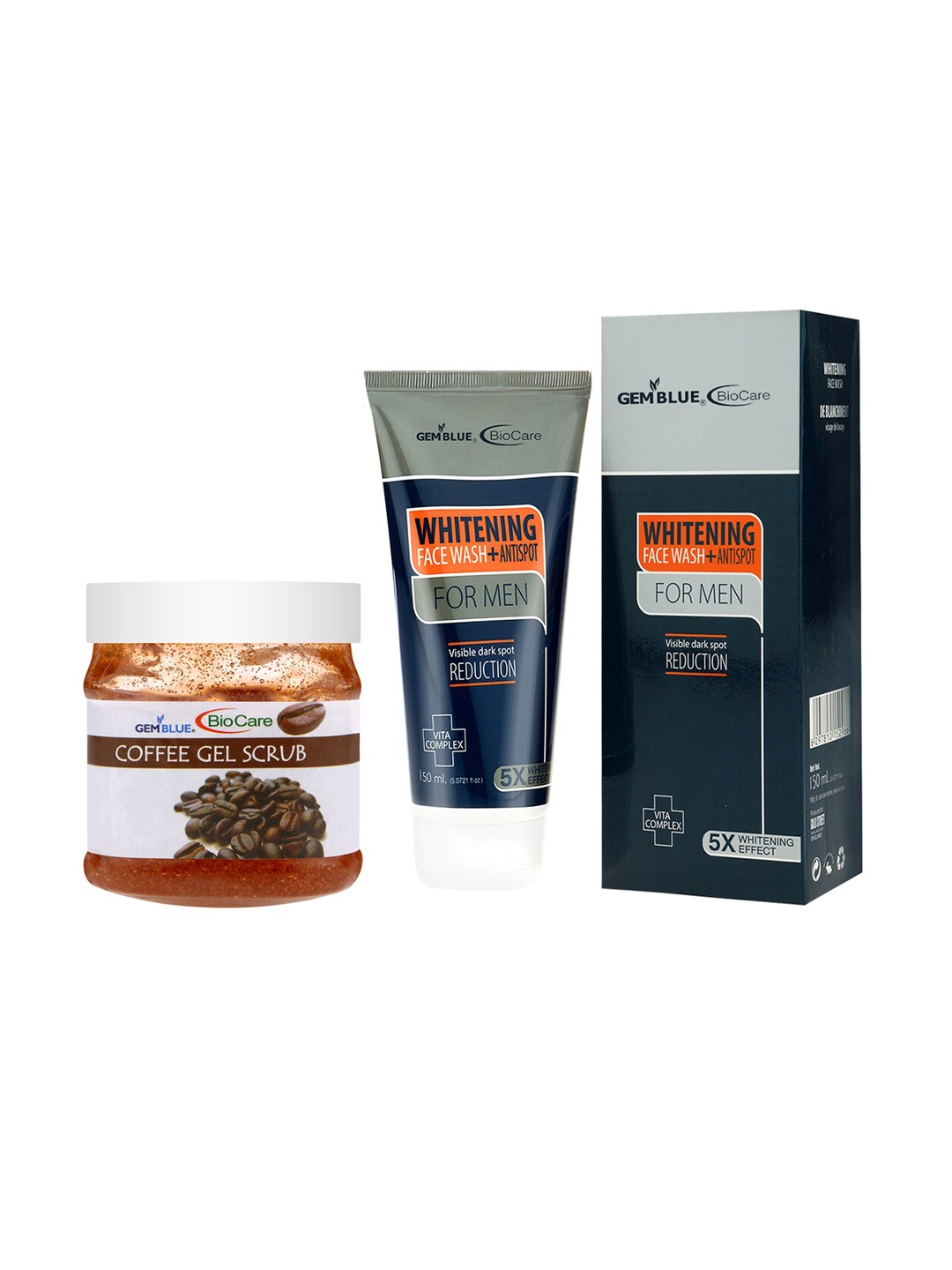 

GEMBLUE BioCare Coffee Scrub and Whitening Face Wash 650ml, Multi