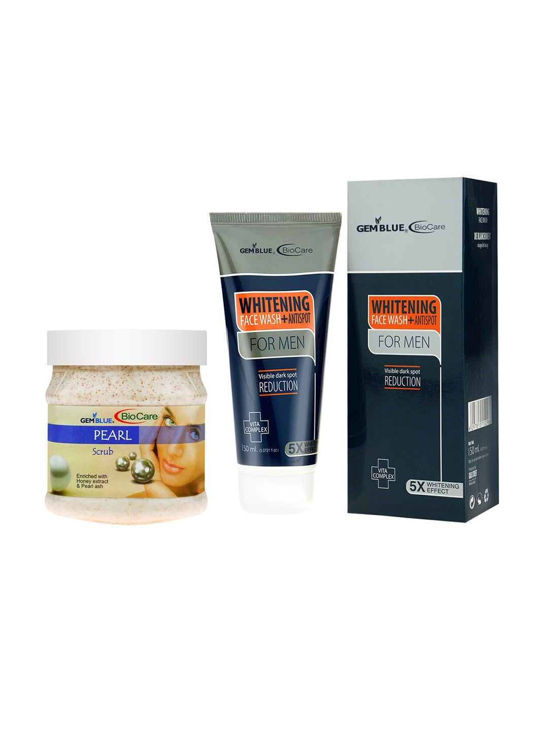 

GEMBLUE BioCare Pearl Scrub and Whitening Face Wash 650ml, Multi