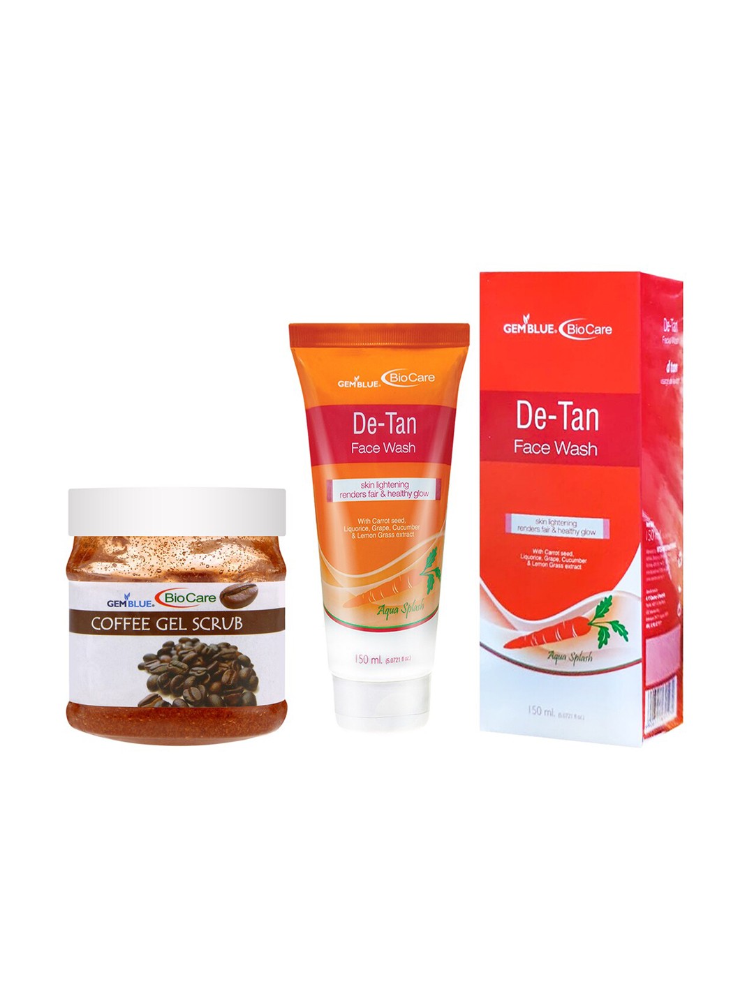 

GEMBLUE BioCare Coffee Scrub and De-Tan Face Wash 650ml, Multi