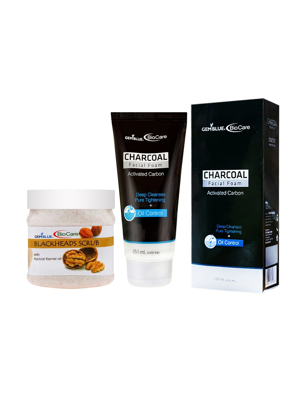 

GEMBLUE BioCare Blackhead Scrub and Charcoal Face Wash 650ml, Multi