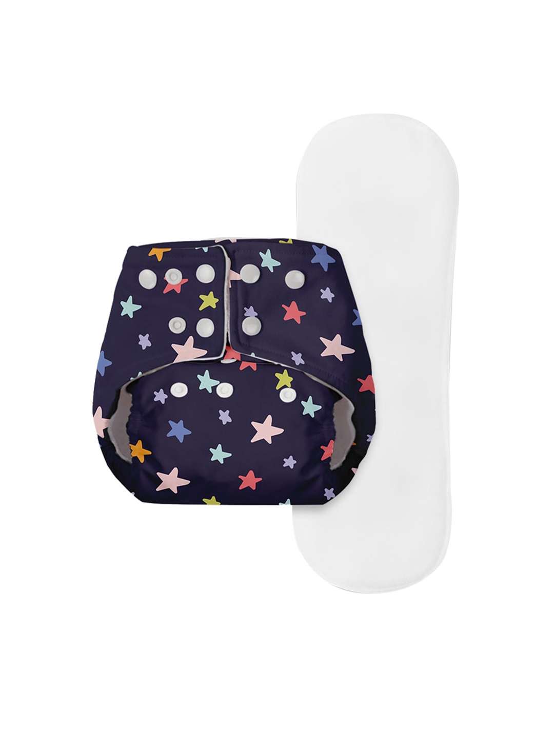 

BASIC by SuperBottoms Washable Sustainable Reusable Cloth Diaper with 1 insert, Assorted