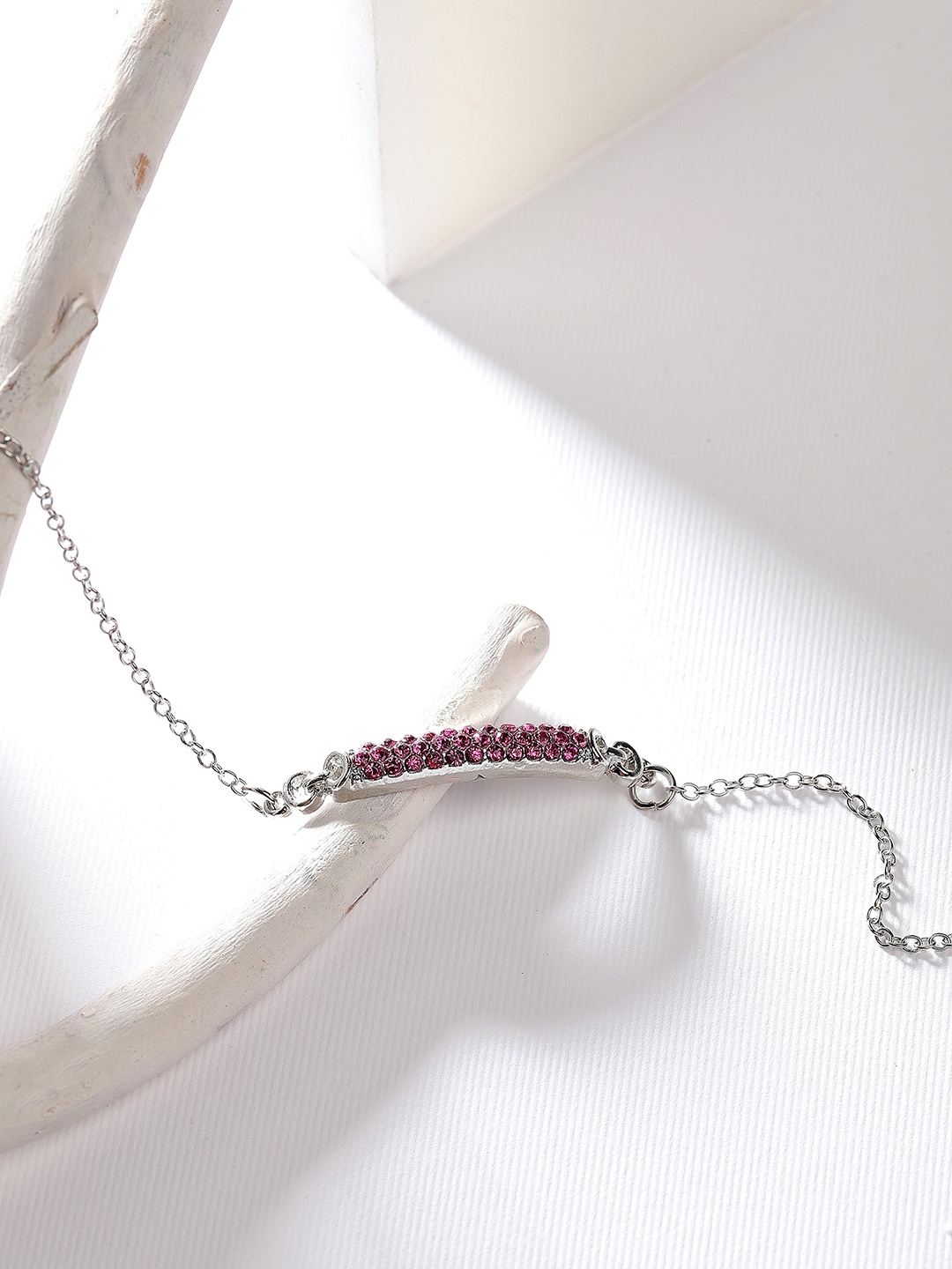 

TOKYO TALKIES X rubans FASHION ACCESSORIES Women Silver-Plated Handcrafted Charm Bracelet