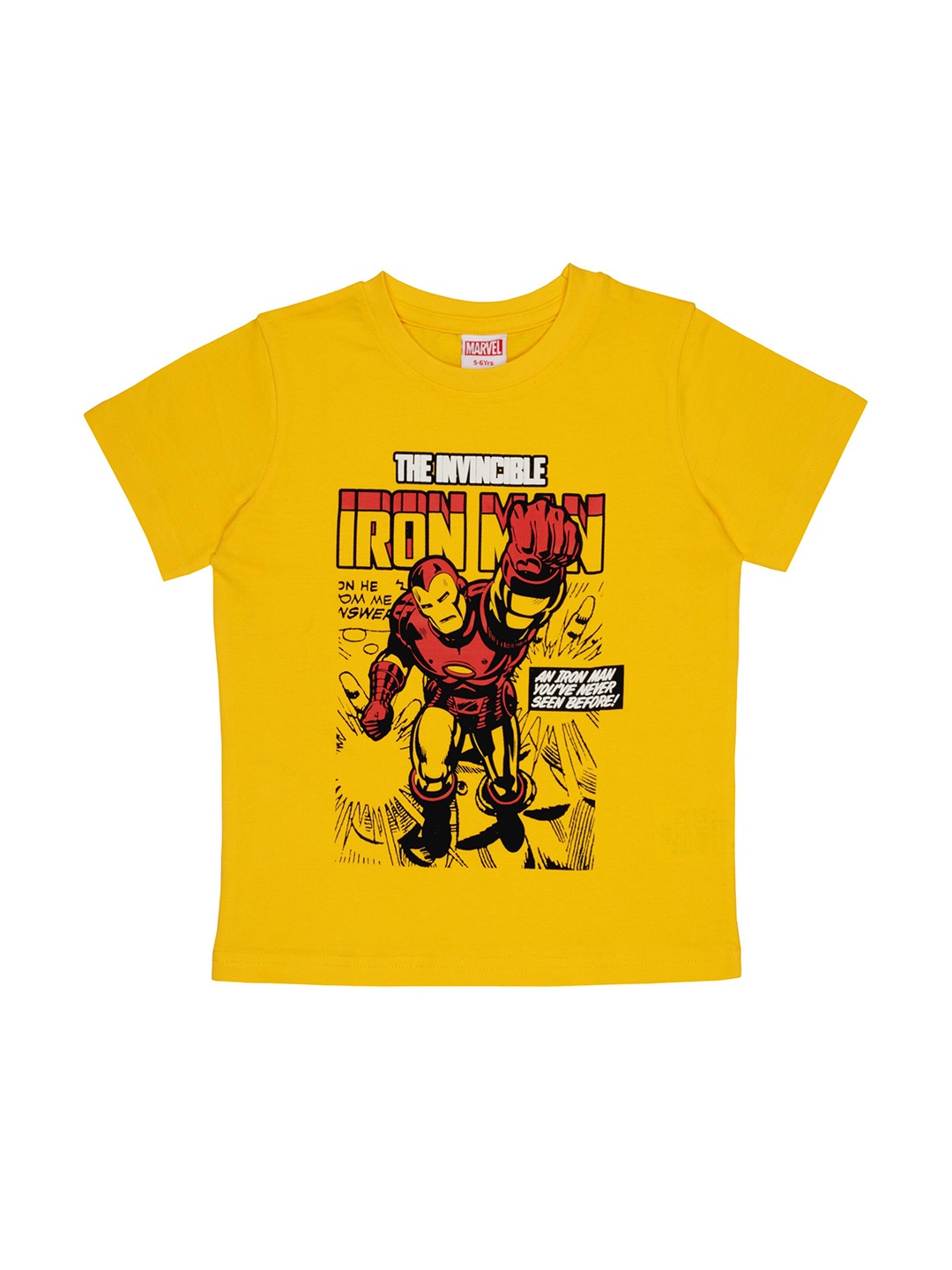 

Marvel Boys Yellow Printed T-shirt