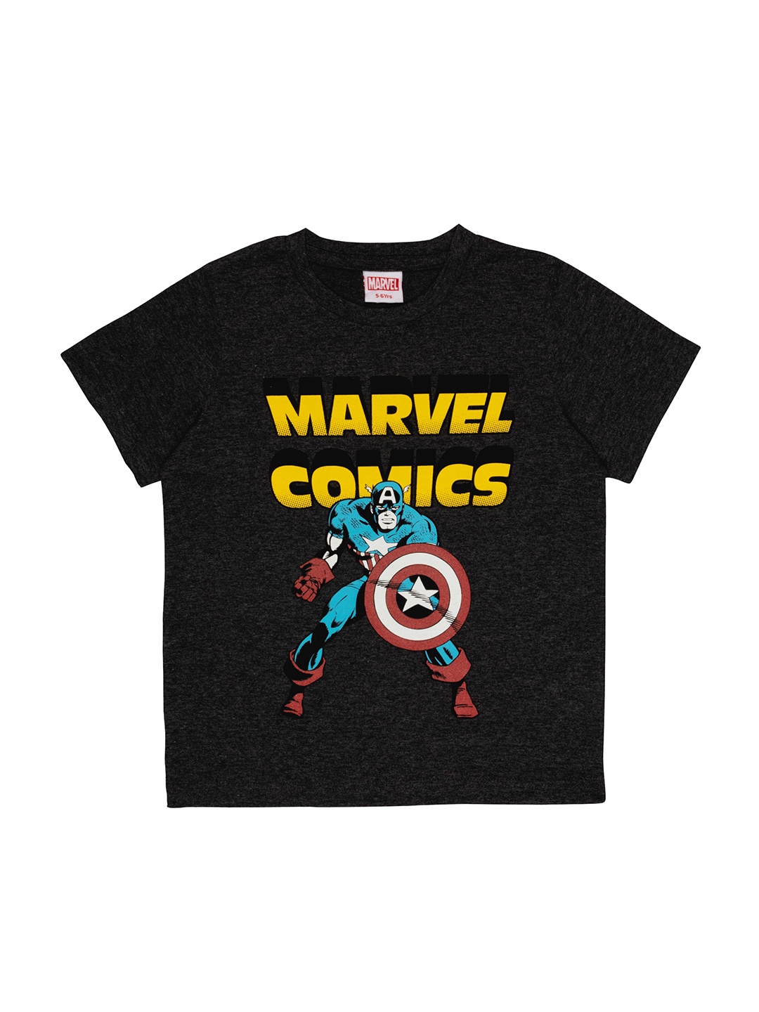 

Marvel Boys Grey Printed T-shirt