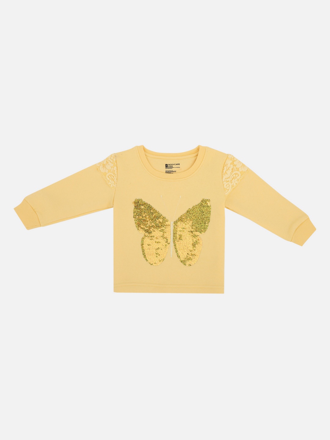 

Bodycare Kids Boys Yellow Embroidered Sweatshirt