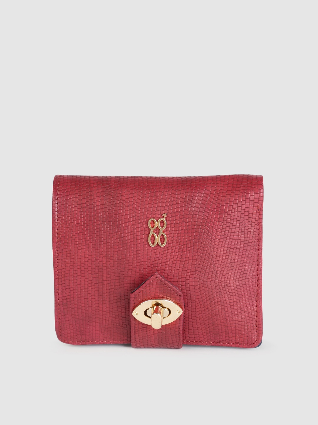 

Baggit Women Red Solid Two Fold Wallet