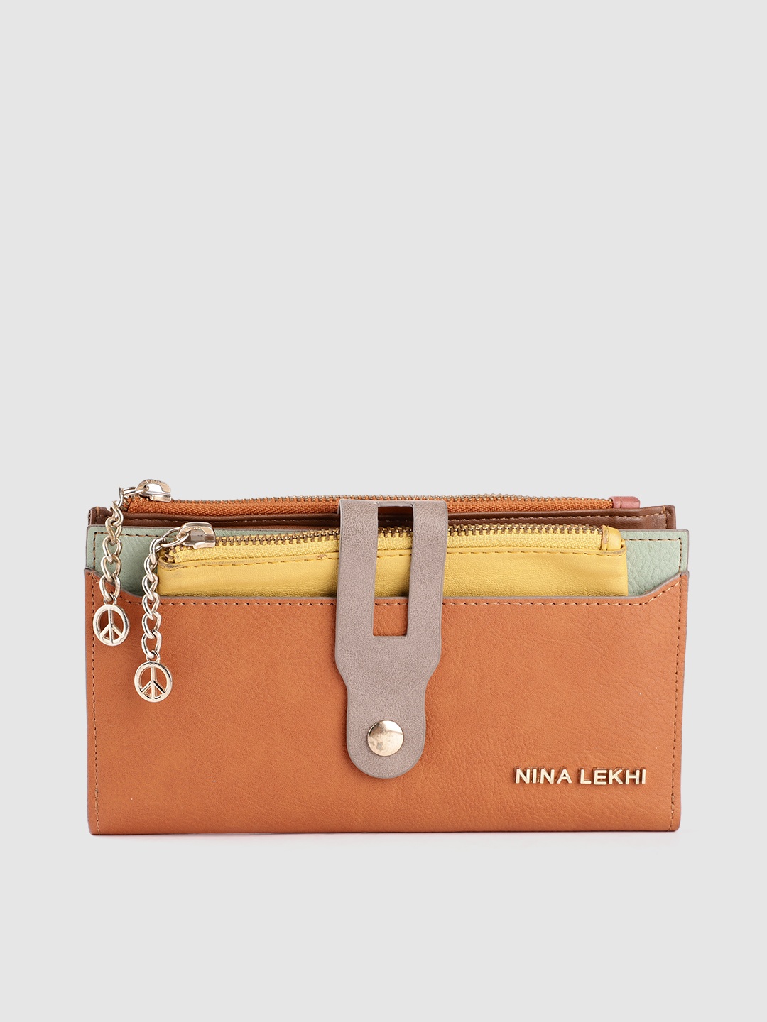 

Baggit Women Two Fold Wallet with Pouch, Orange