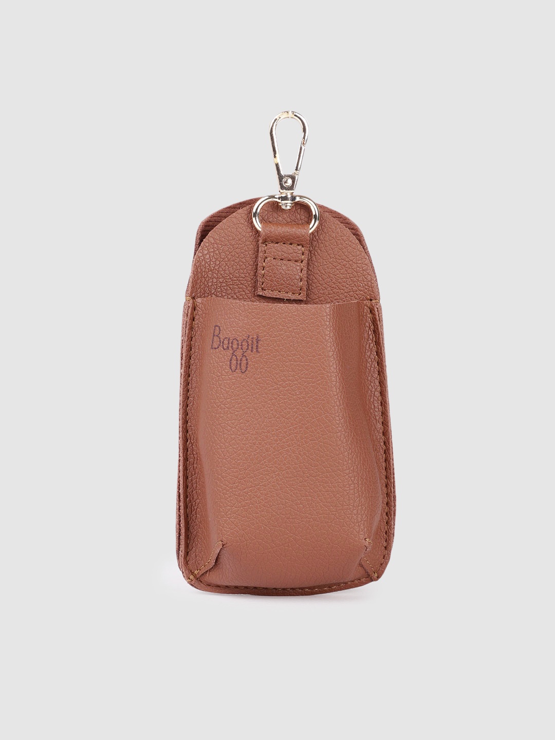 

Baggit Women Tan Brown Solid Mobile Holder