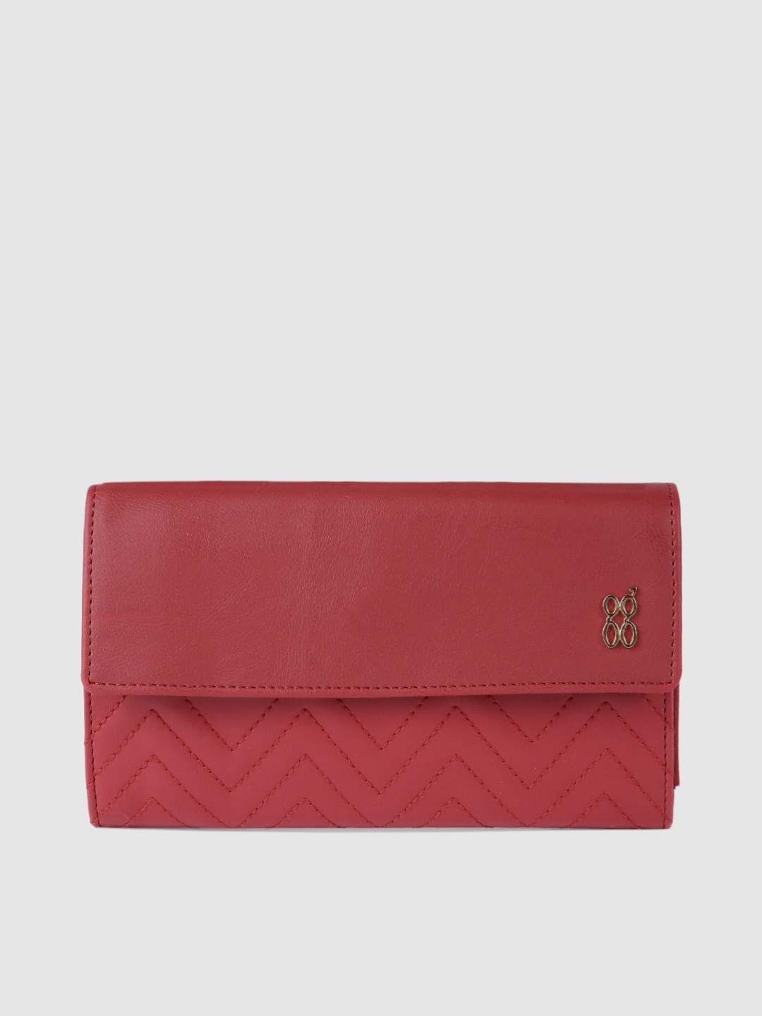 

Baggit Women Red Solid Two Fold Wallet