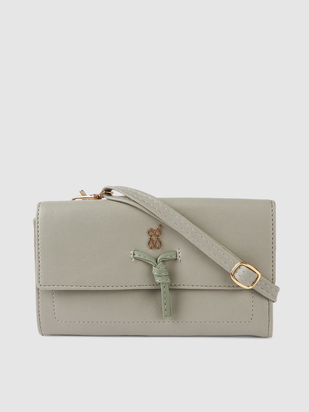 

Baggit Women Green & Grey Two Fold Wallet