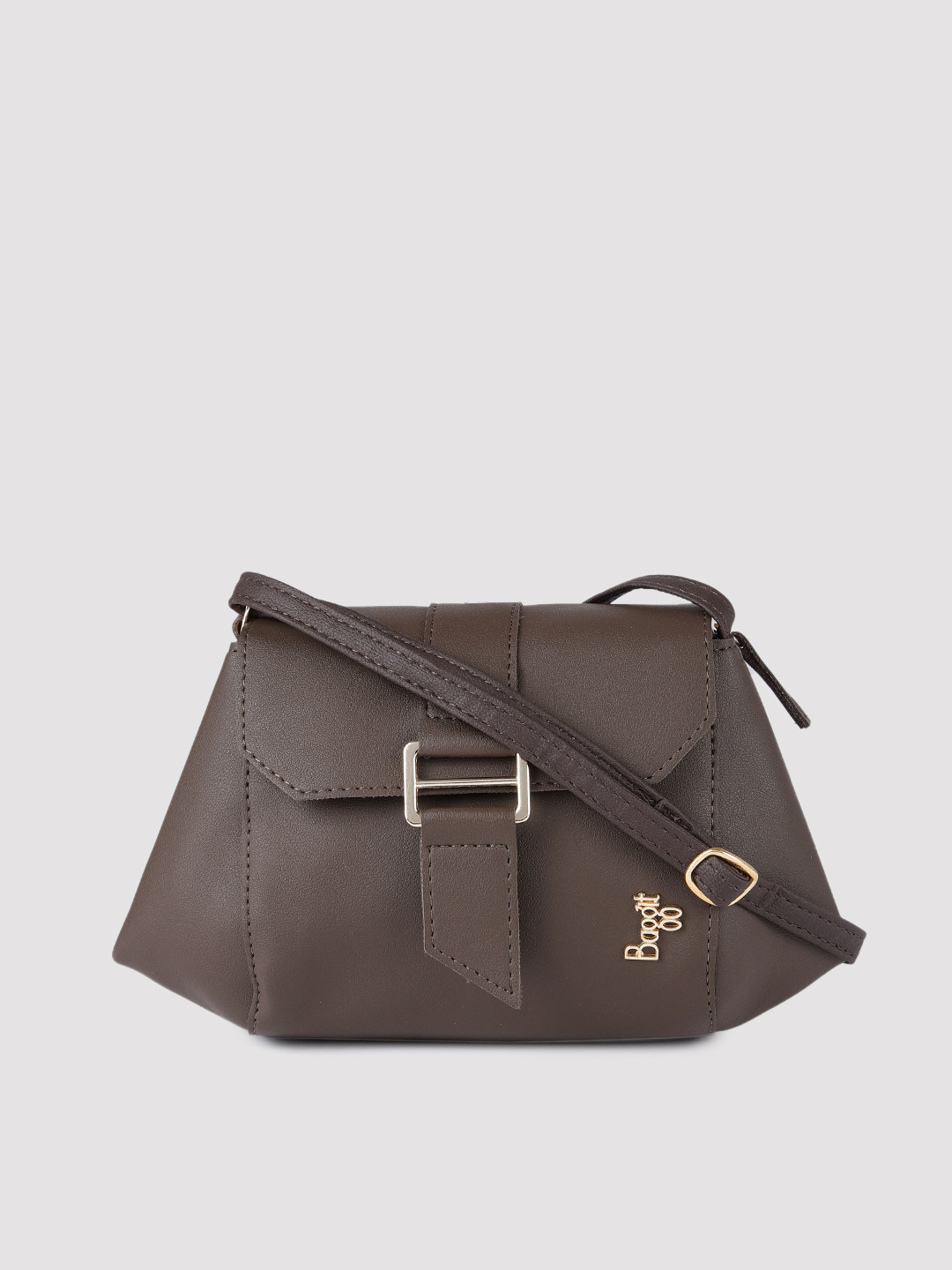

Baggit Taupe Solid Structured Sling Bag