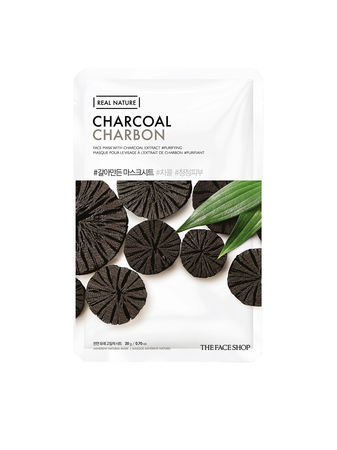 The Face Shop Real Nature Charcoal Face Mask, White