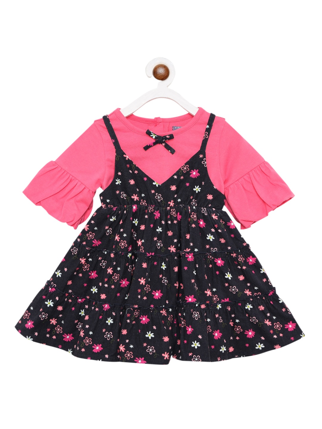 

Nauti Nati Pink Floral A-Line Dress