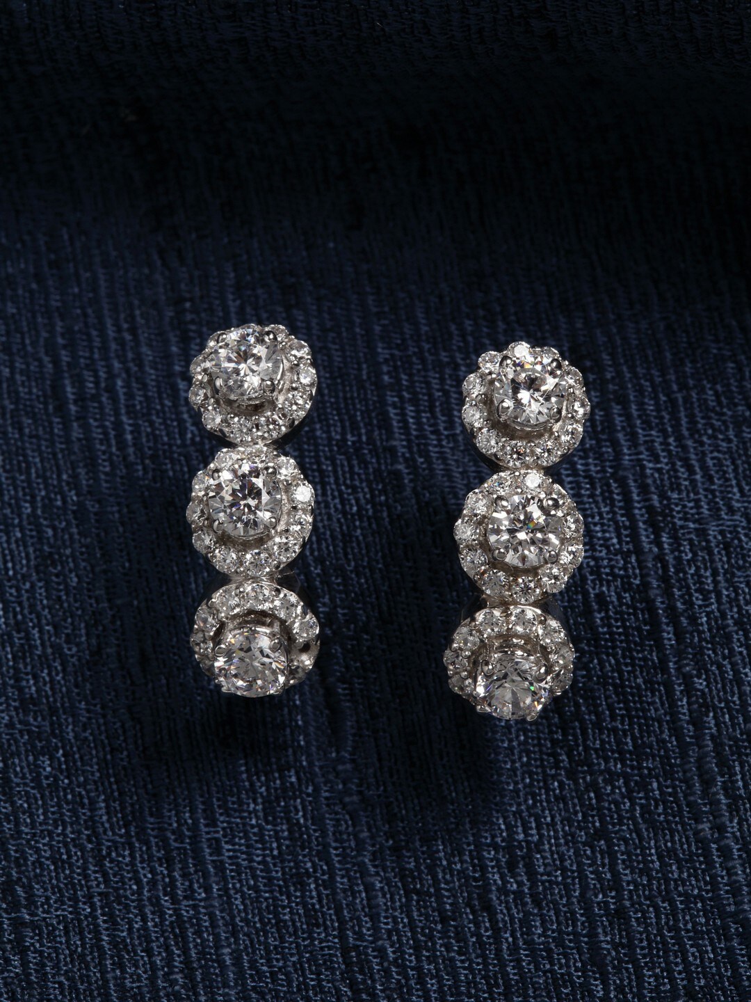 

Clara Silver-Toned Contemporary Drop Earrings