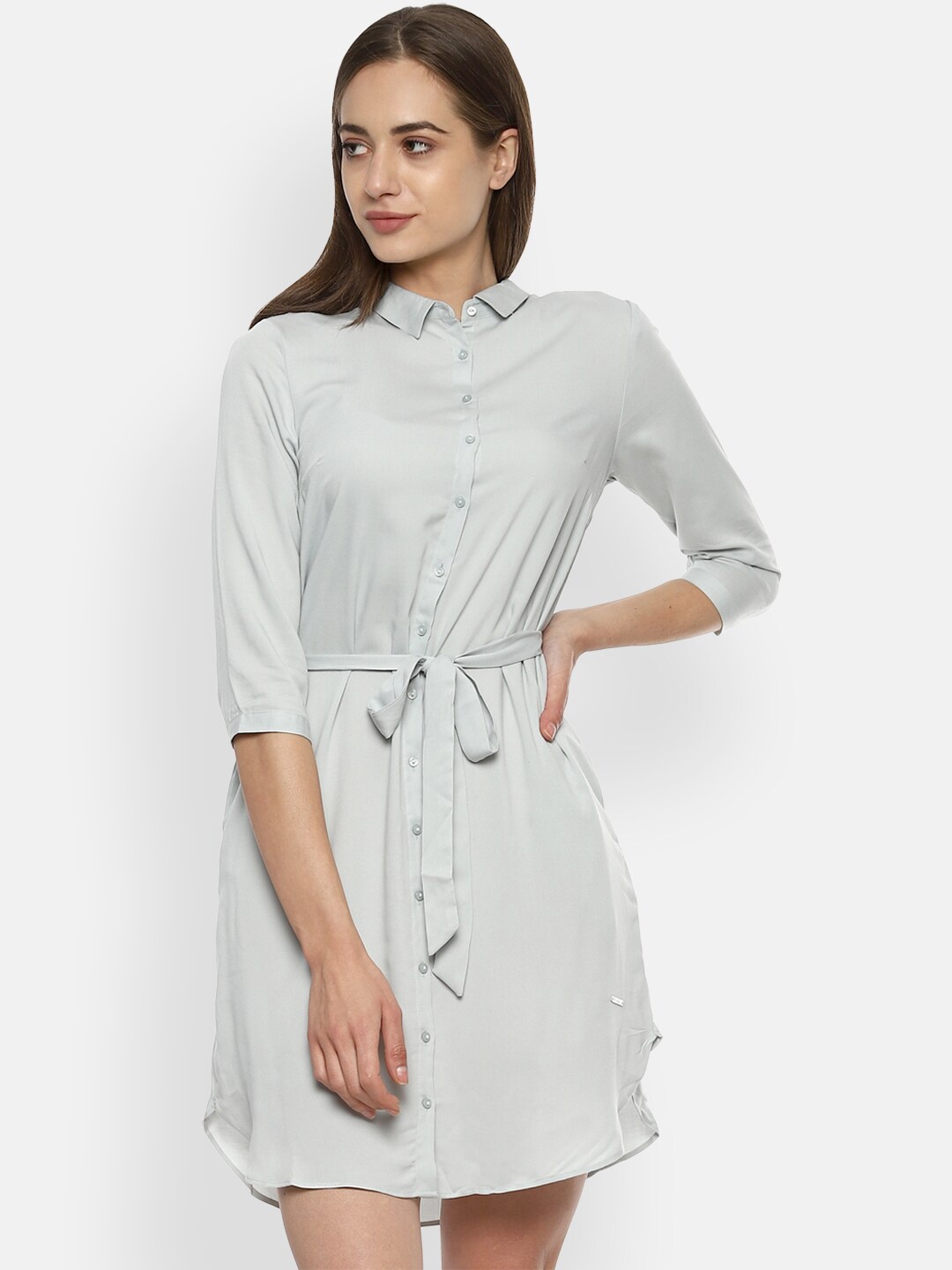 

Van Heusen Woman Grey Shirt Dress