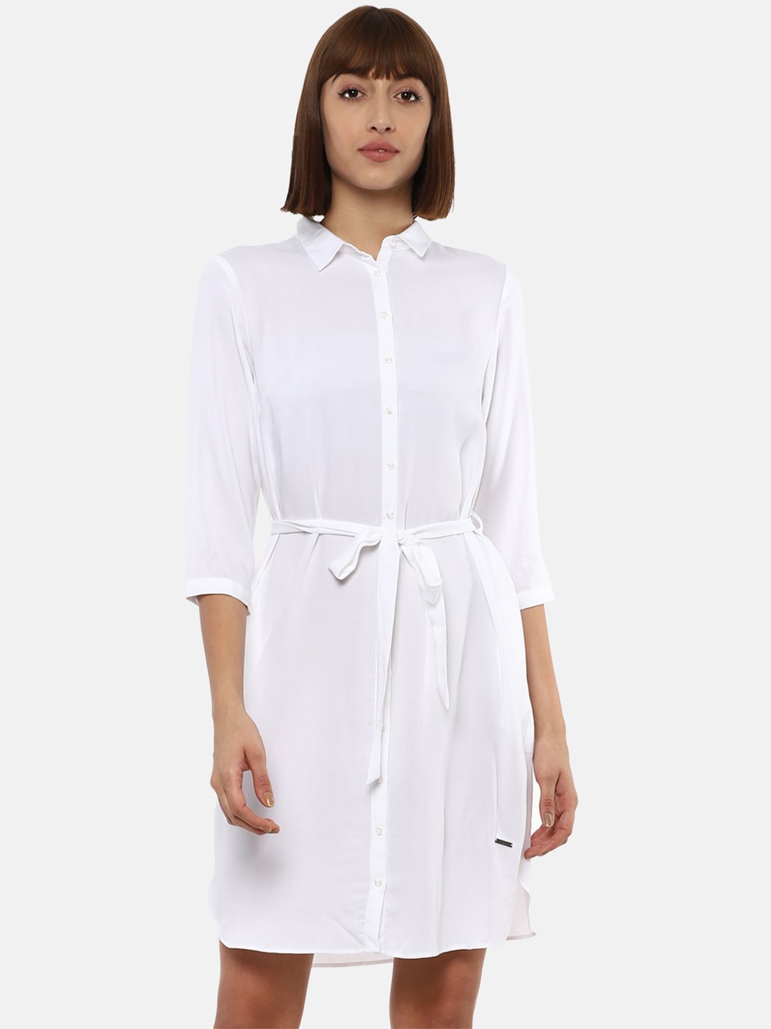 

Van Heusen Woman White Shirt Dress