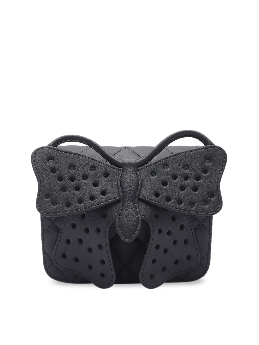 

Clotche Butterfly Love Satchel Bag, Black