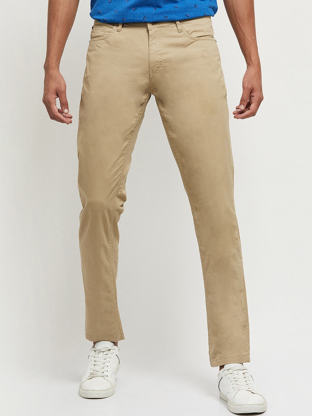 

max Men Khaki Chinos Trousers
