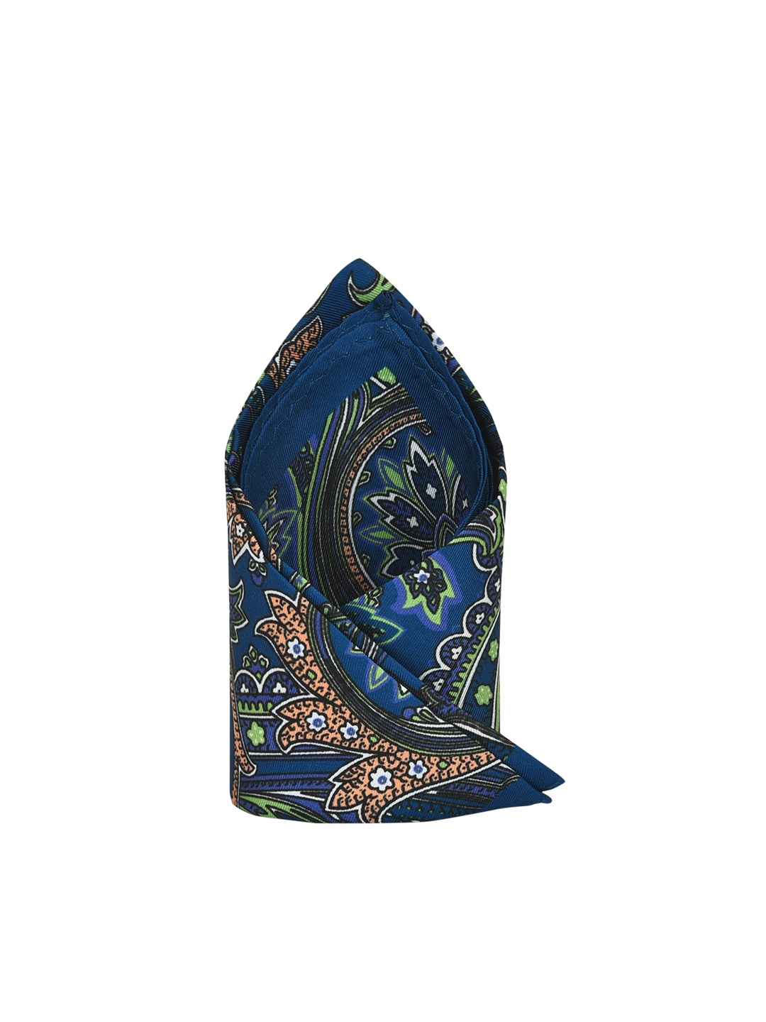 

Tossido Men Blue & Green Printed Pocket Square