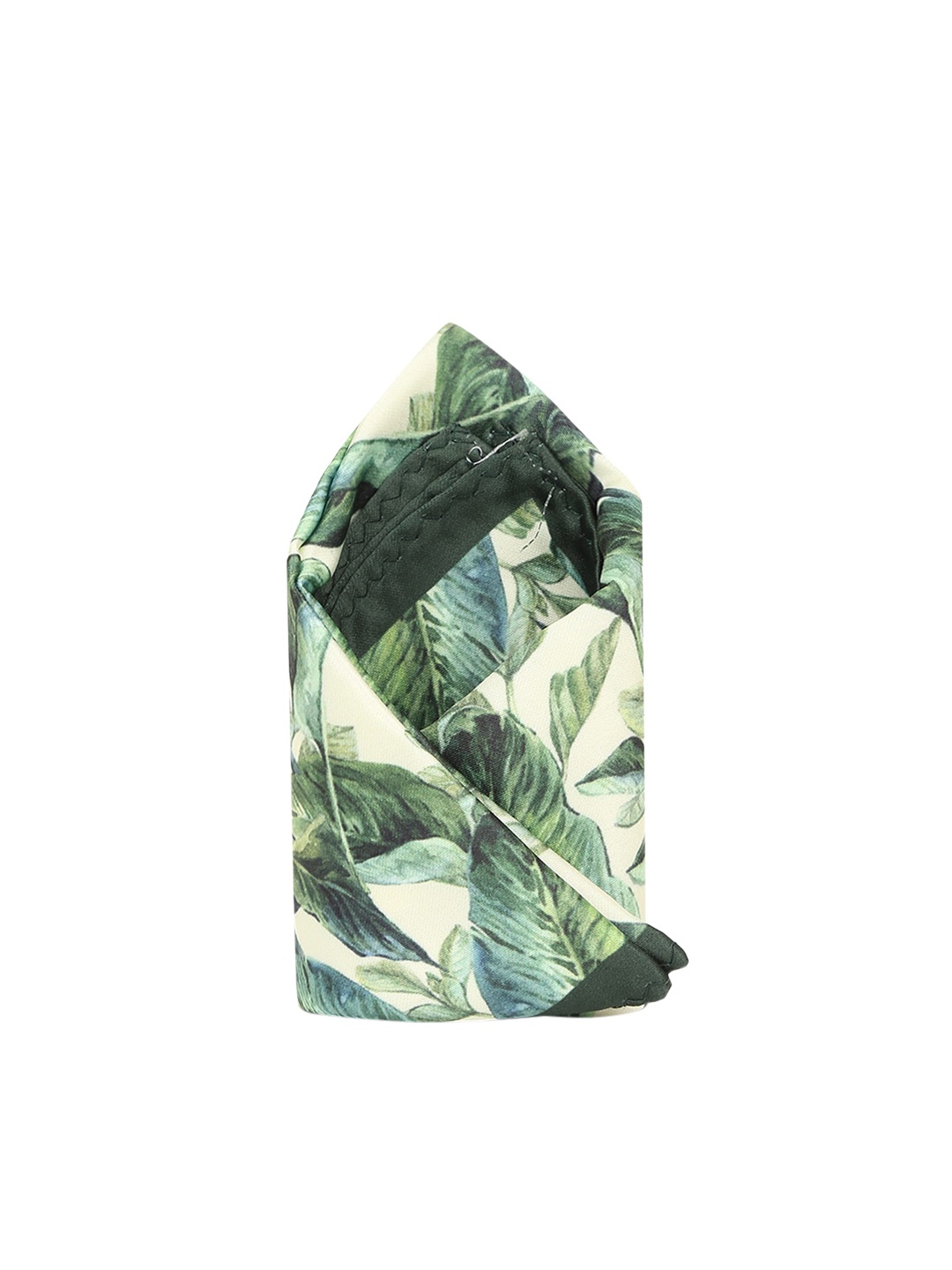 

Tossido Men Green & Beige Printed Pure Microfibre Pocket Square