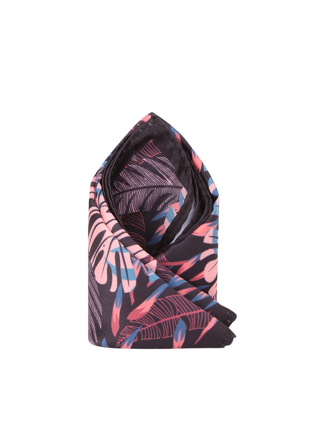 

Tossido Men Pink & Black Printed Pocket Square
