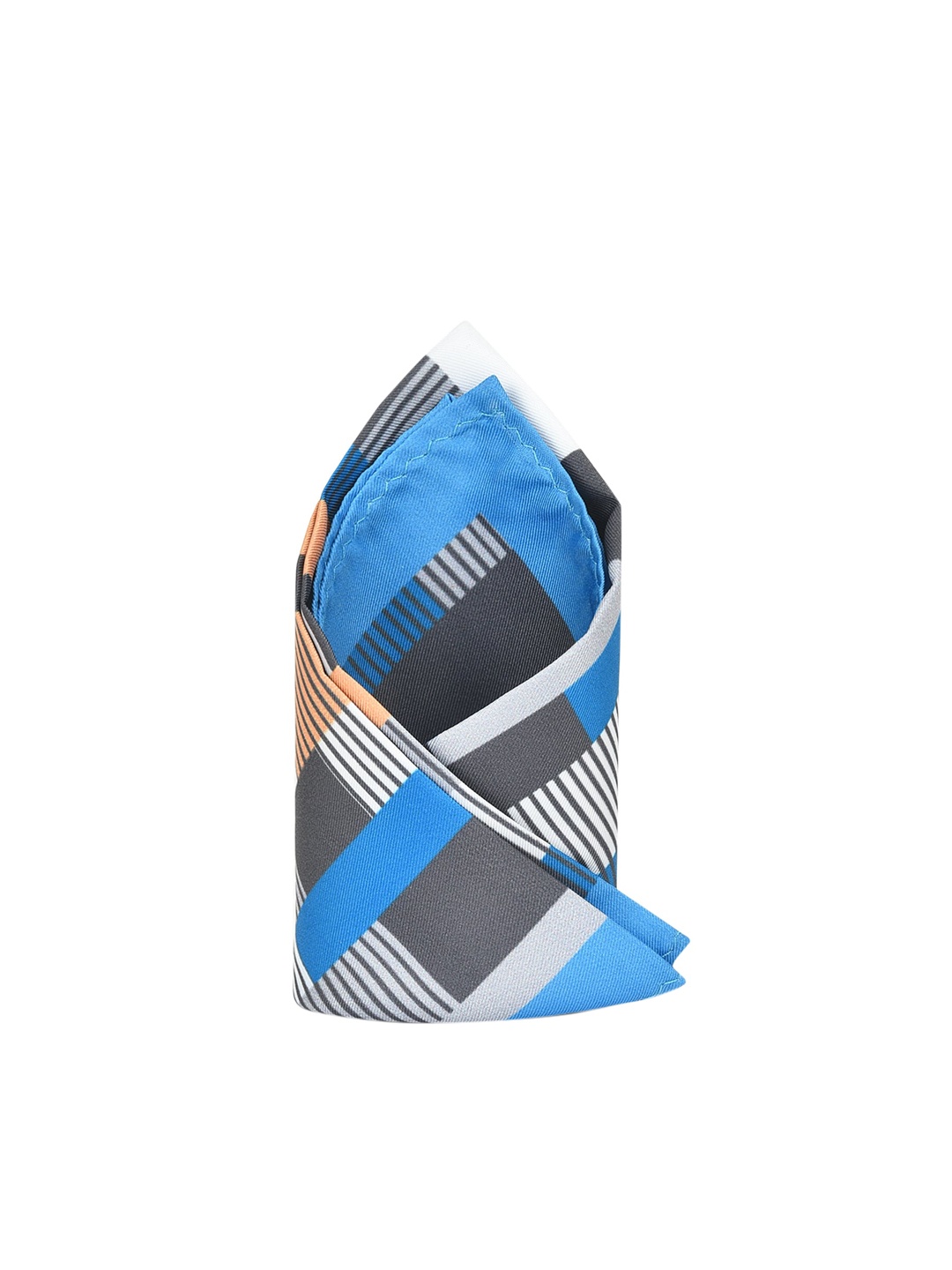 

Tossido Men Blue & Black Printed Pure Microfiber Pocket Square