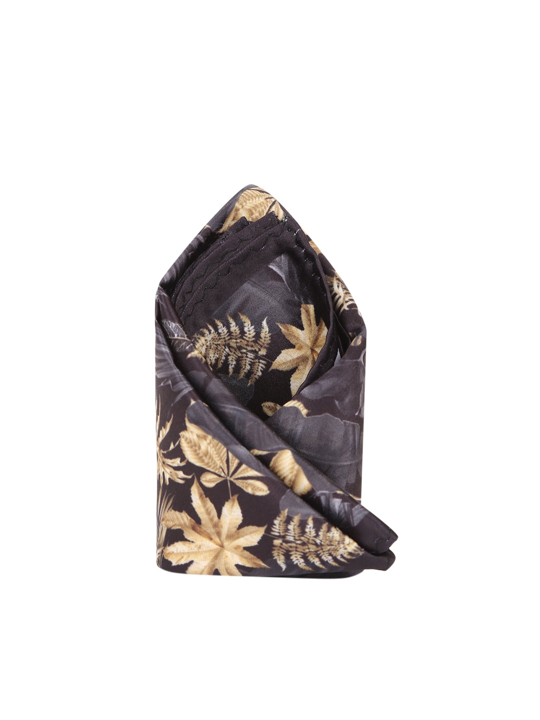 

Tossido Men Black & Beige Printed Pure Microfiber Pocket Square