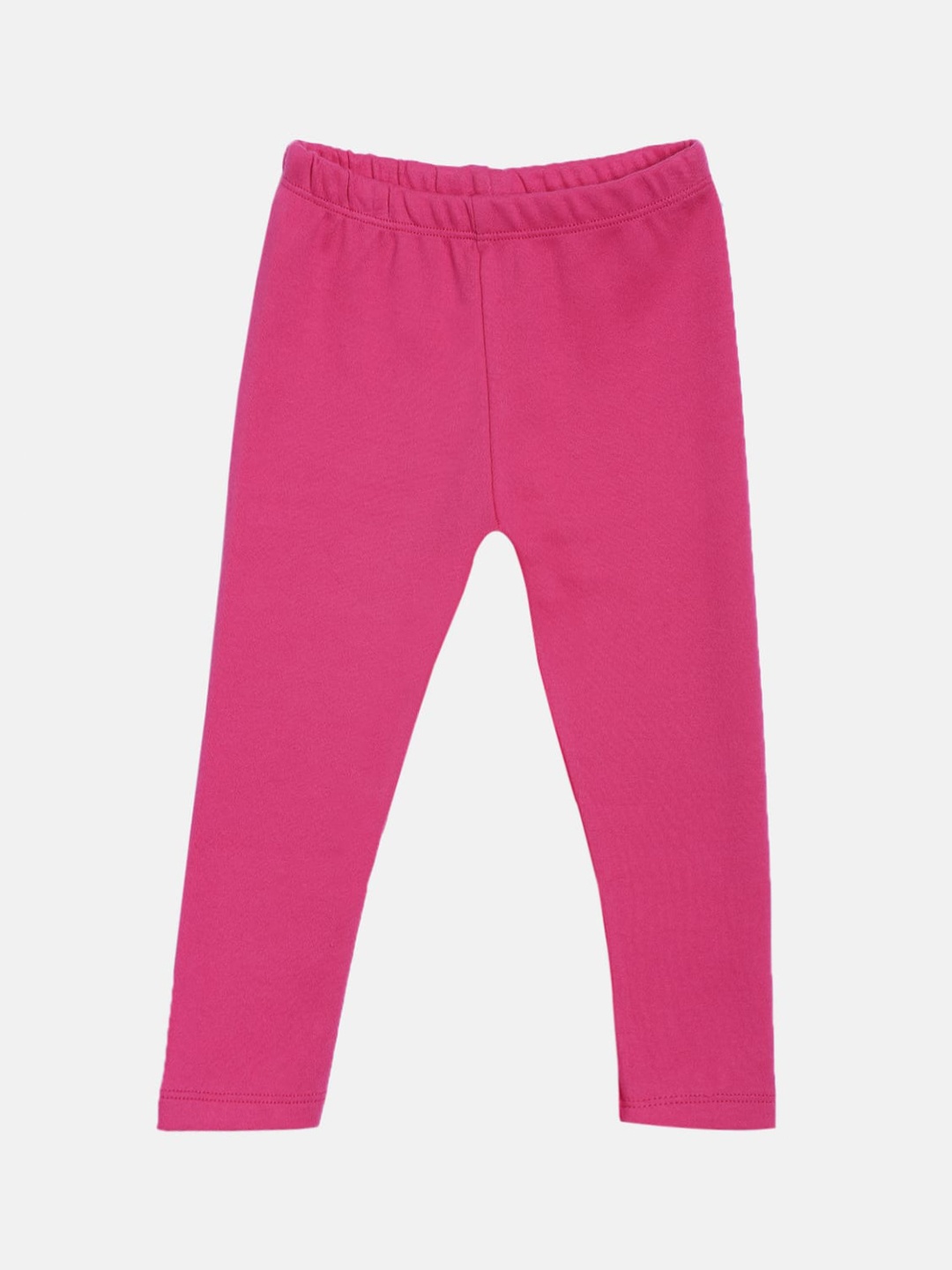 

Kryptic Infant Girls Pink Solid Pure Super Combed Cotton Ankle-Length Leggings