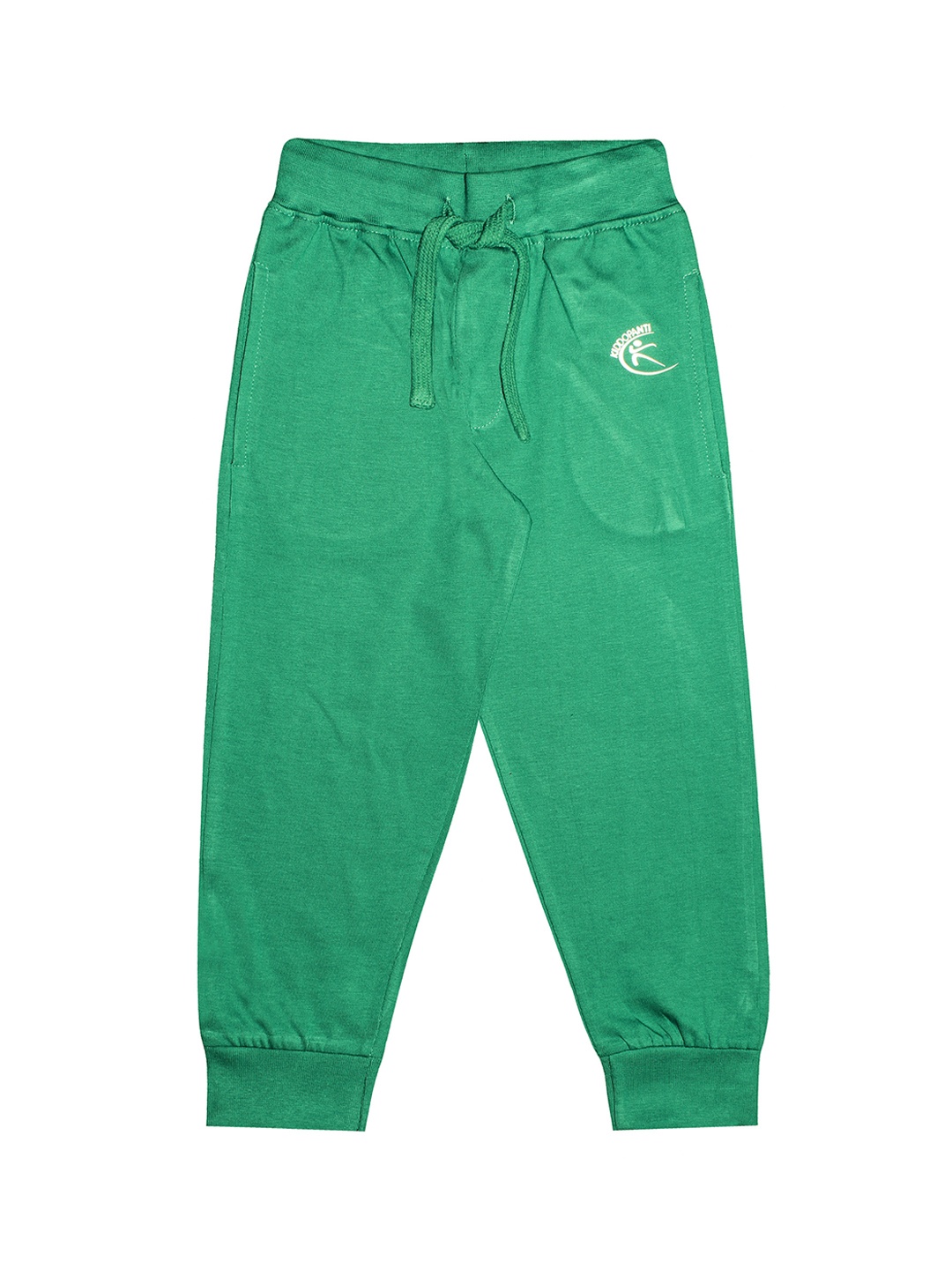 

KiddoPanti Kids Green Solid Pure Cotton Joggers