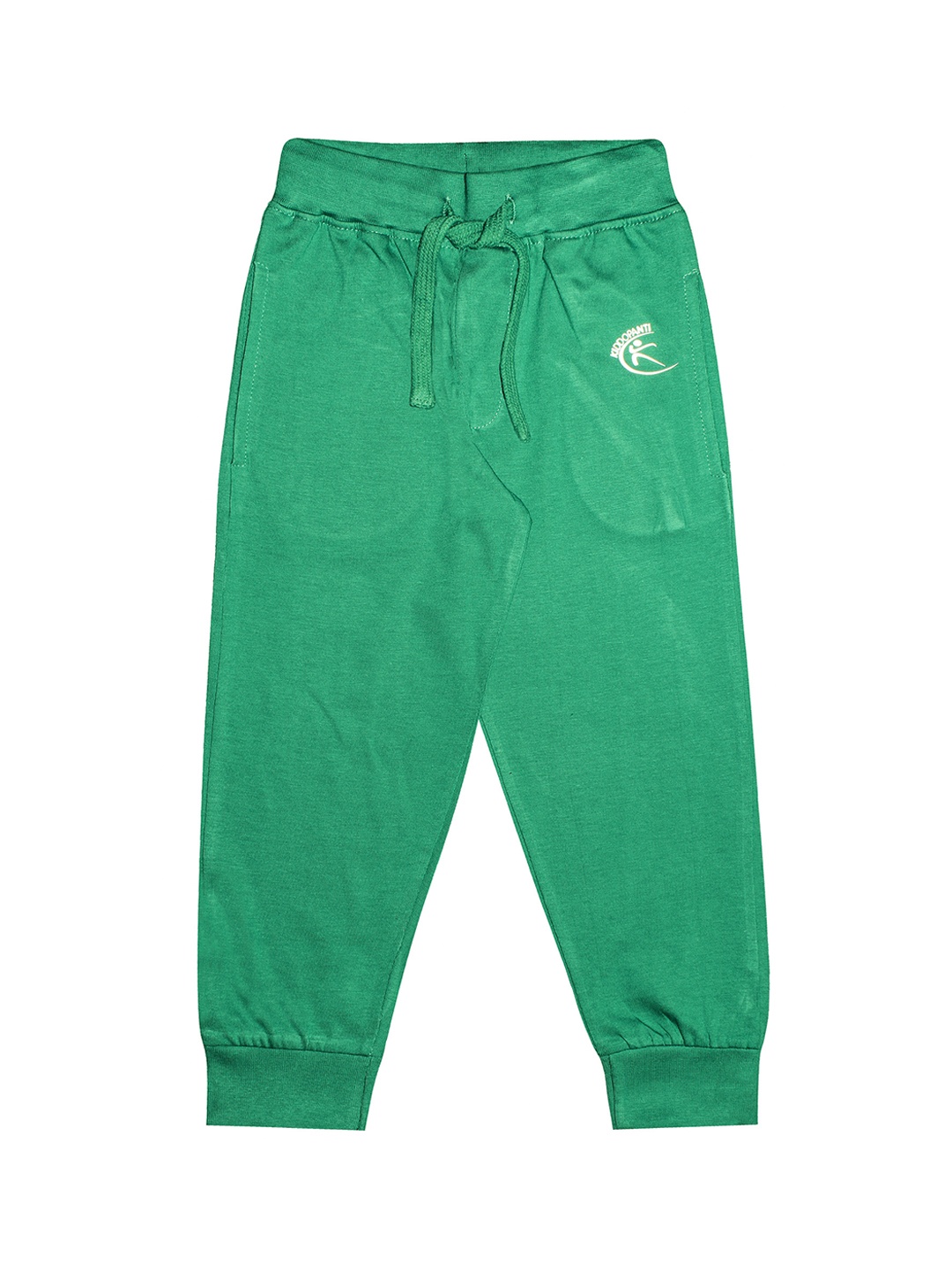 

KiddoPanti Kids Green Solid Pure Cotton Joggers