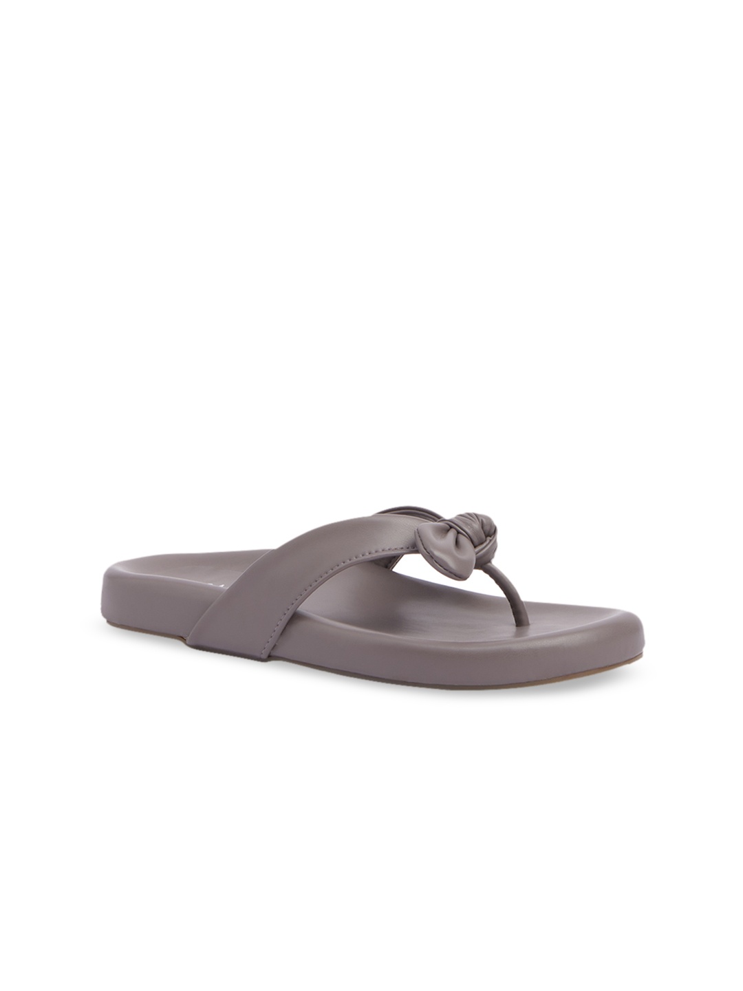 

ERIDANI Women Grey Open Toe Flats with Bows