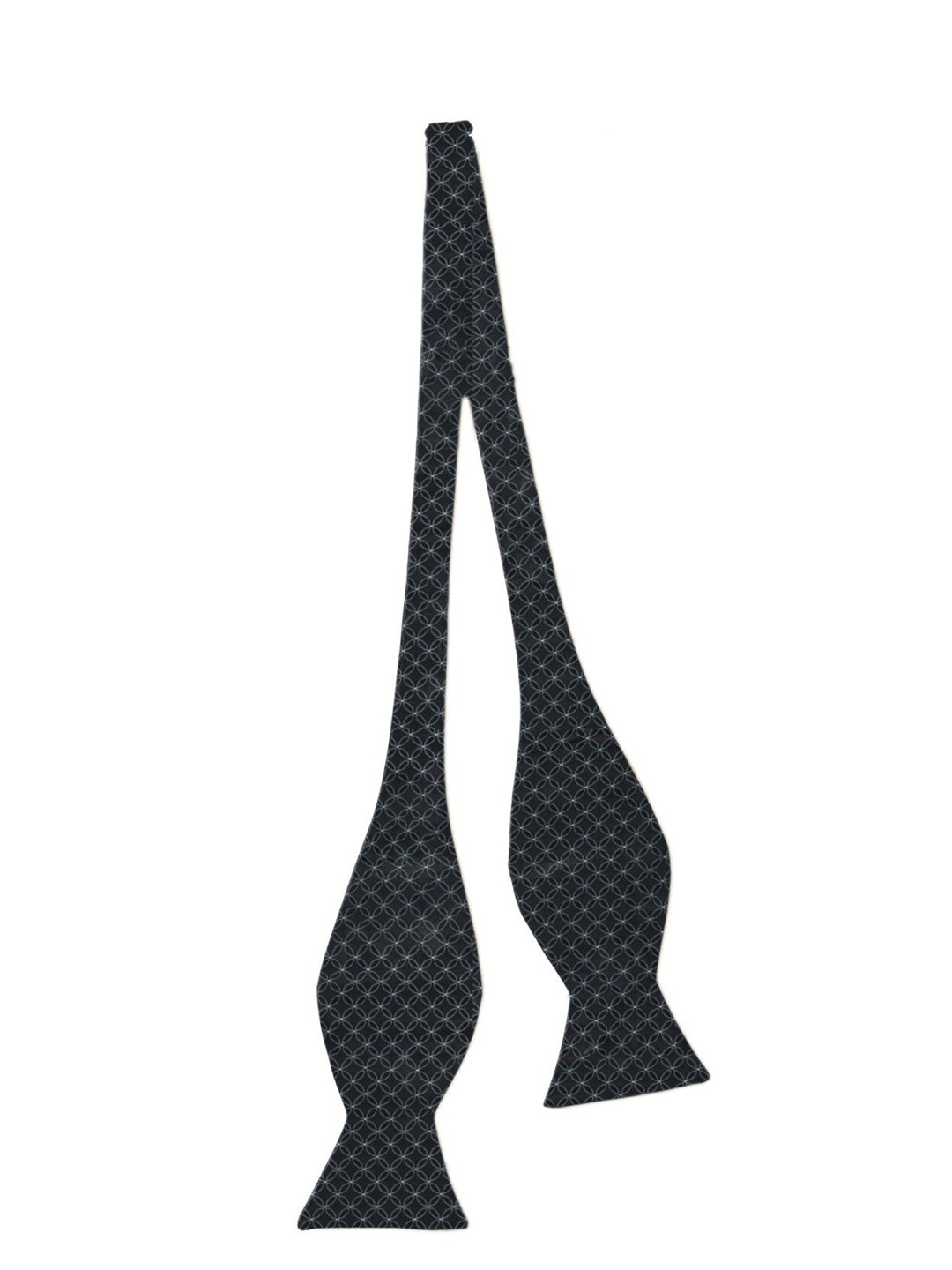 

Blacksmith Men Black & White Woven Design Bow Tie