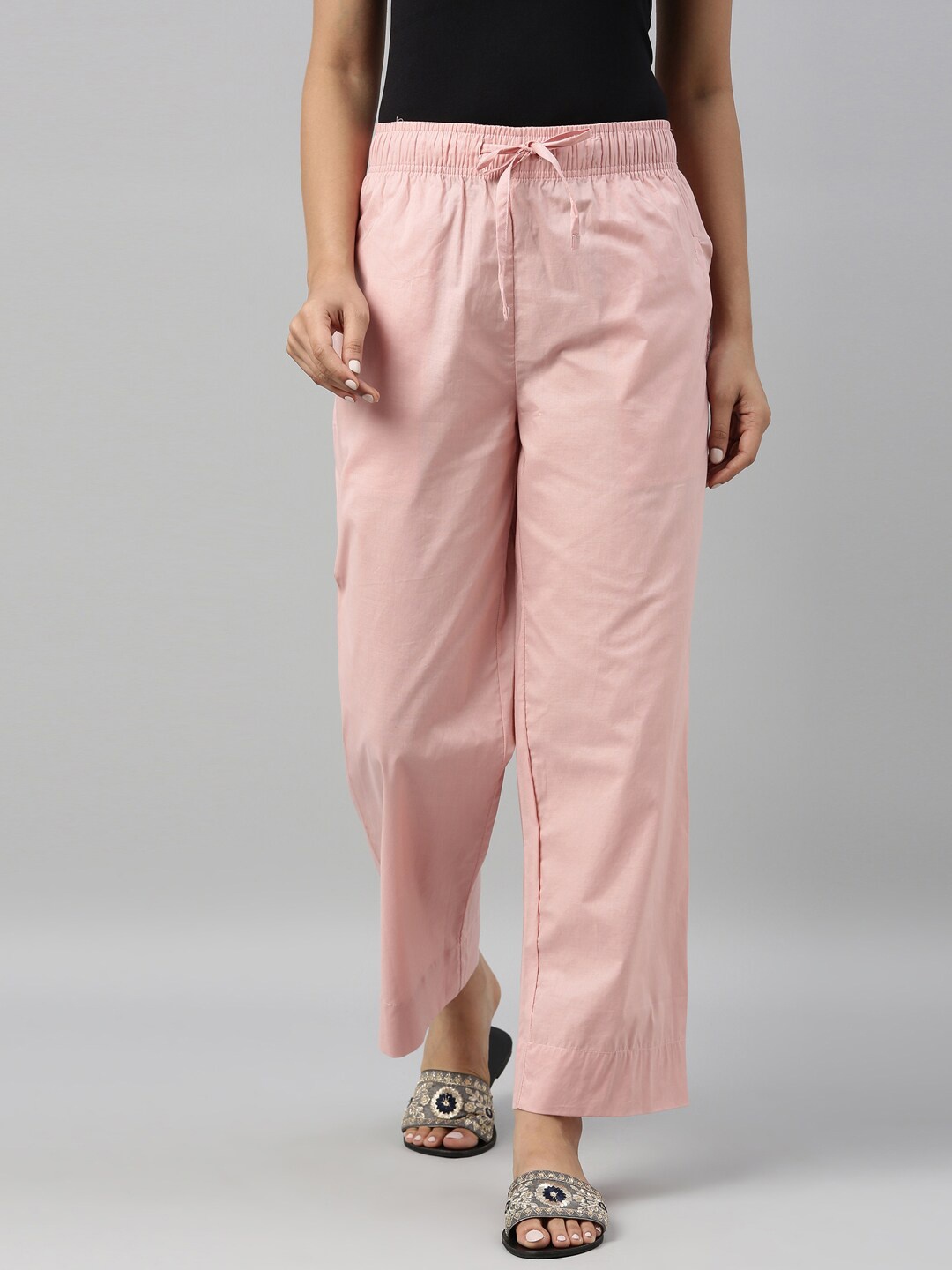 

Go Colors Women Pink Palazzos