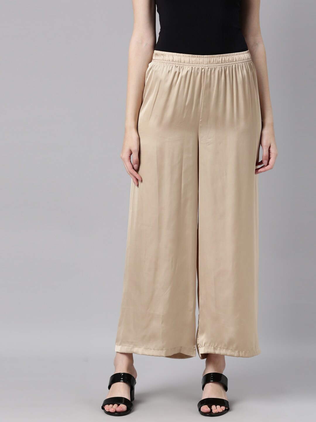 

Go Colors Women Gold-Toned Palazzos