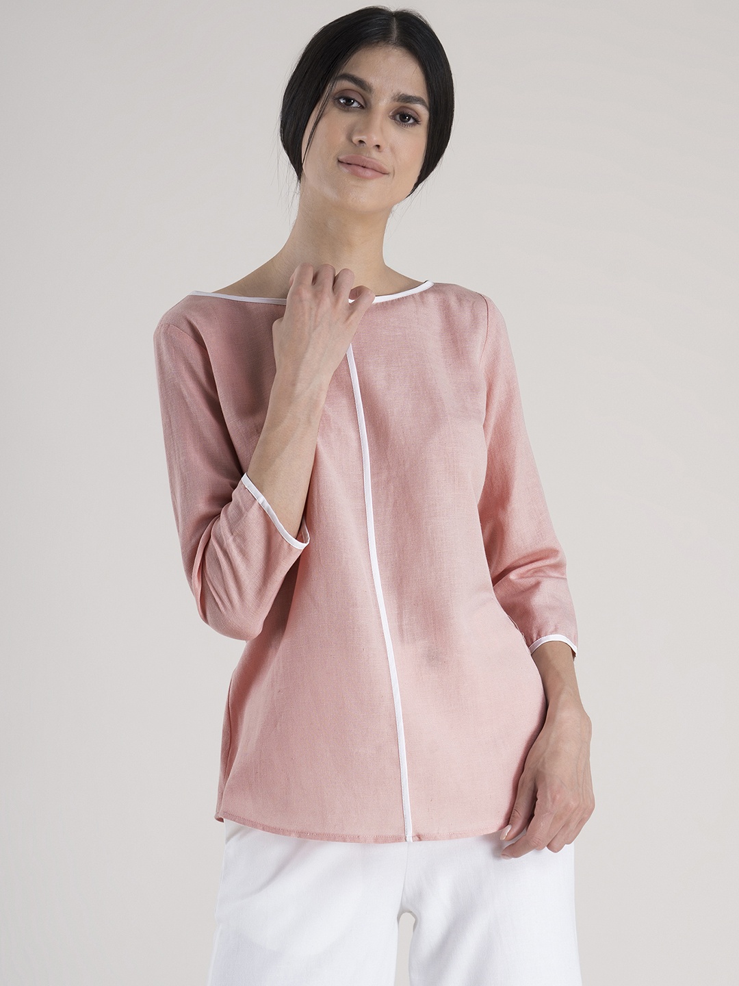 

FableStreet Women Pink Regular Top