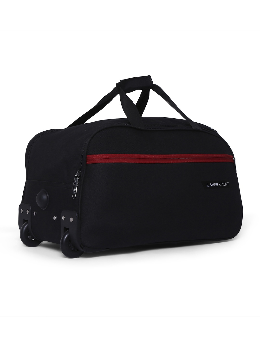 

LAVIE SPORT Unisex Large Size 63 CMS Lino Wheel Duffle Bag, Black