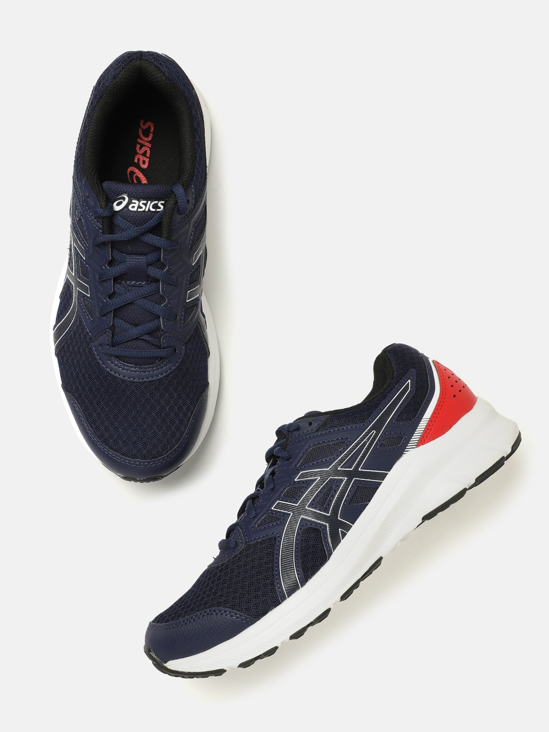 

ASICS Men Navy & White RECENT SW 12 Running Shoes, Navy blue