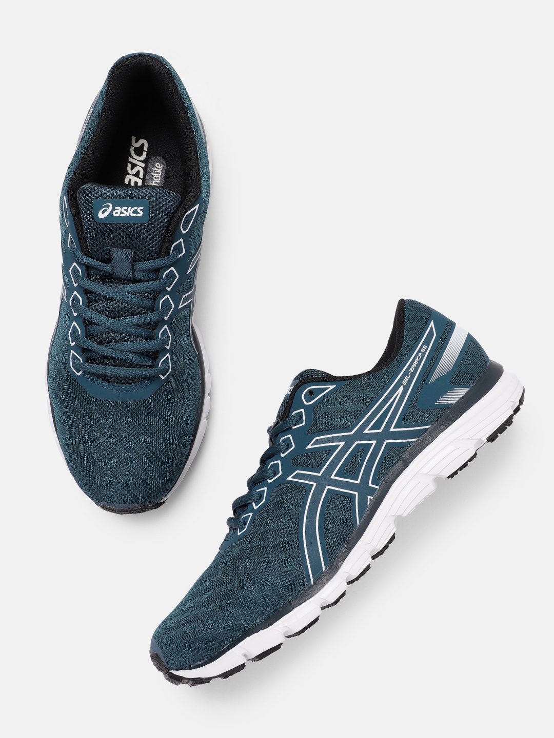 

ASICS Men Woven Design Gel Zaraca 5 B Running Shoes, Teal