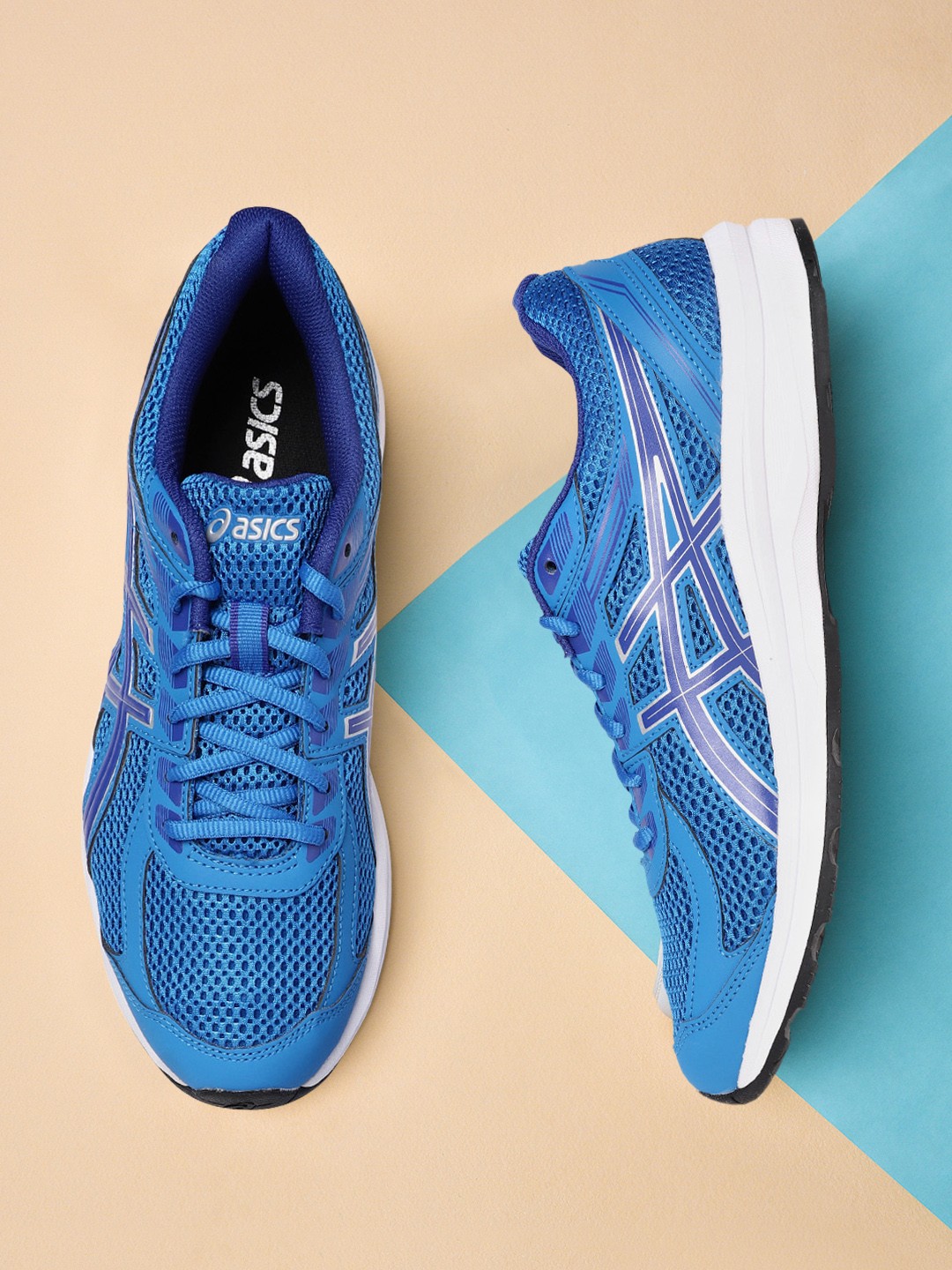 

ASICS Men Blue Gel-Braid Woven Design Running Shoes